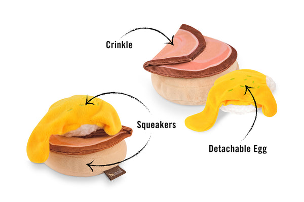 P.L.A.Y. Barking Brunch Dog Toy - Benny's Benedict