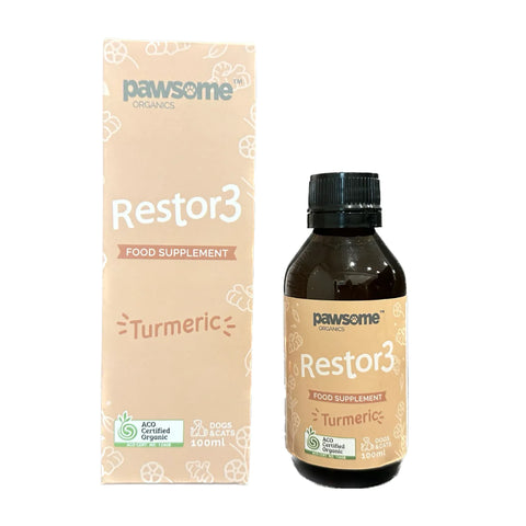 Pawsome Organics Supplement - Restor3 Turmeric