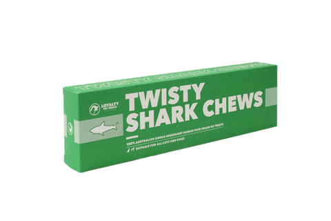 Loyalty Pet Treats Twisty Shark Chews