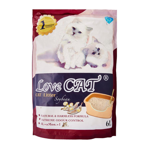 Love Cat Tofu Litter - Soybean Scent