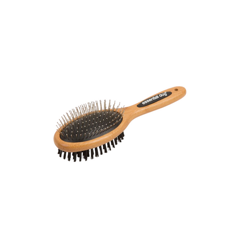 Essential Dog Natural Bamboo Two-Sided Brush for Dogs & Cats